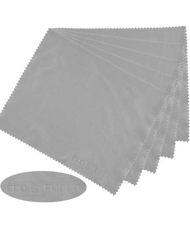 Buy Microfiber Cloths 12 Pack - Perfect for Cleaning Glasses Sunglasses Laptops & More - Soft Durable & Effective - Blue/Gray - Buy Online on GoSupps.com
