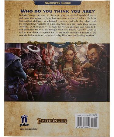 Paizo Pathfinder Lost Omens Ancestry Guide | Official RPG Sourcebook - Buy Online on GoSupps.com