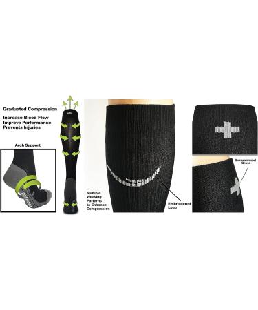 RIKEDOM SPORTS Gradual Compression Stockings & Socks for Men & Women - Medical Grade Support for Improved Circulation - Buy Online on GoSupps.com