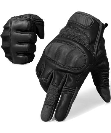 AXBXCX Touch Screen Full Finger Gloves for Motorcycles Cycling Motorbike ATV Bike Camping Climbing Hiking Work Outdoor Sports Men Women Black L Black Large