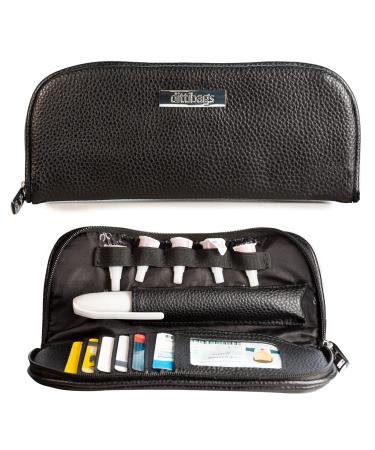 Dittibags Diabetes Travel Case - Insulin Pen Case and Wallet for Daily Essentials - Holds One Pen Five Pen Tips Photo ID and Credit Cards with Two Additional Pockets! (Black)