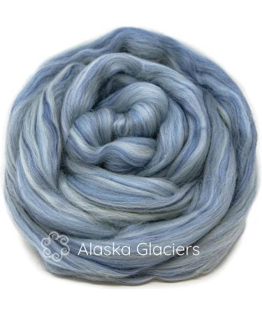Merino Bamboo Fiber Blend: Soft Roving for Spinning, Felting, and Craft Projects | Alaska Glaciers - Buy Online on GoSupps.com