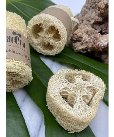 100% Natural Vegetable Loofah Sponge | Organic Exfoliating Scrubber | Eco-Friendly Daily Skin Care - Buy Online on GoSupps.com