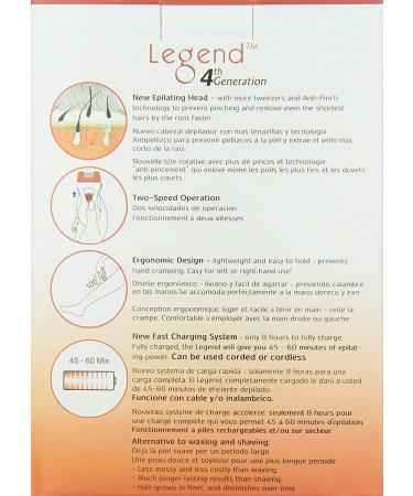 Epilady Legend 4th Generation Rechargeable Hair Removal Epilator - Buy Online on GoSupps.com