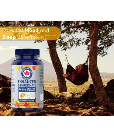 Orthomolecular Laboratories - Enhanced Magtein Magnesium L-Threonate 144mg + L-Theanine & Gaba 125 Veggie Caps - Elemental Magnesium Supplements for Men & Women - Gaba and L-Theanine Supplement - Buy Online on GoSupps.com