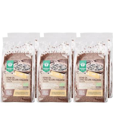 Probios - Brown Flax Seeds. Semi di Lino scuri Pack of 6 x 500g - Buy Online on GoSupps.com