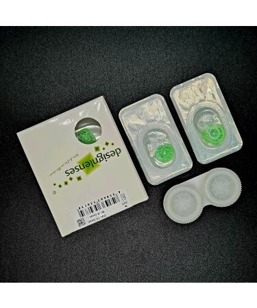 Buy DESIGNLENSES Glowing Halloween Purge Costume Contact Lenses | Neon Green UV Soft Lenses - International Shipping - Buy Online on GoSupps.com