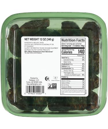 Bard Valley Natural Delights Medjool Dates Pitted - 100% Organic and Ready to Eat - Buy Online on GoSupps.com