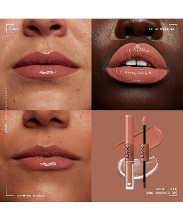 NYX Professional Makeup Lip Gloss - Highly Pigmented Long-Lasting Non-Staining Shine Loud Goal Crusher 02 | International Shipping Available - Buy Online on GoSupps.com