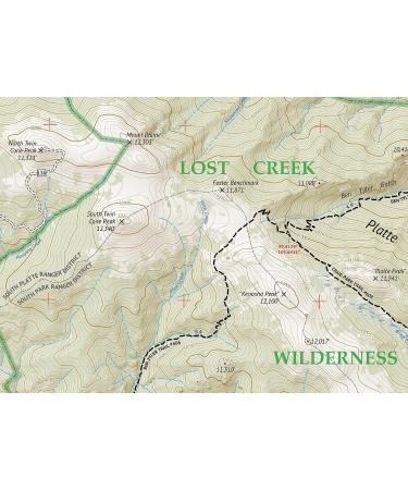 Lost Creek Wilderness Topographic Hiking Map - Outdoor Trail Maps LLC, Colorado 2018 - Buy Online on GoSupps.com