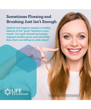 Life Extension FLORASSIST Oral Hygiene Lozenges | 30 Vegetarian Chewables for Fresh Breath - Buy Online on GoSupps.com