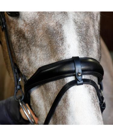 Harry Hall Cottage Craft Flash Bridle | Anatomical Horse Bridles | Flash Noseband For Pony Cob Full Extra Full | Leather Tack Full Black - Buy Online on GoSupps.com