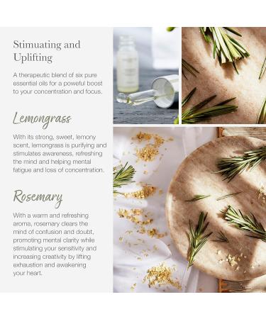 Soy Wax Scented Candle Gift Box with Room Mist Aromatherapy Essential Oils Long Lasting Fragrance Made in The UK (Lemongrass and Rosemary) (150g 30ml) - Valentte Lemongrass & Rosemary Candle Gift Sets - Buy Online on GoSupps.com