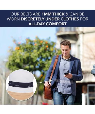 Peritoneal Dialysis Tube Belt - Soft, Stretchy & Skin-Safe - UK Made - Peg Tube Supplies - Medium 29-42 Black - Buy Online on GoSupps.com