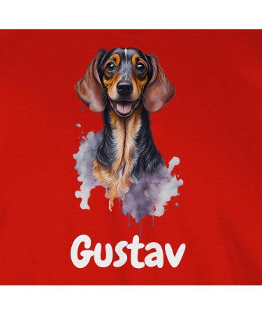 Personalized Dachshund T-Shirt for Men - Custom Dog Owners Gift | Shirtracer - 5XL Red - Buy Online on GoSupps.com