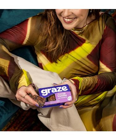 Graze - Sweet Snacks Bundle of Cocoa Vanilla Oat Flapjacks and Dark Chocolate Chery Tart Mixed Snacks - with Natural Flavours - Pack of 18 Snacks Cocoa Vanilla and Dark Chocolate Cherry Tart 18 count - Buy Online on GoSupps.com