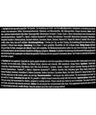 Weider Total Rush 2.0 Pre-Workout Formula Orange - Legal Focus + Power Pump | 15 servings - Buy Online on GoSupps.com