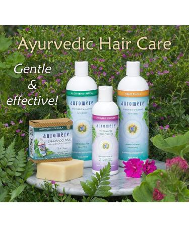 Auromere Ayurvedic Shampoo Aloe Vera Neem - Vegan | Cruelty-Free | Non-GMO | Natural | Gluten-Free | Sulfate-Free | Paraben-Free for Dry to Normal Hair (16 fl oz) - Buy Online on GoSupps.com
