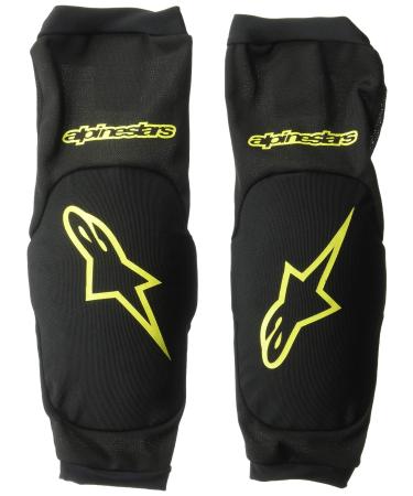 Alpinestars Mens Paragon Plus Elbow Protector Black Acid Yellow S
