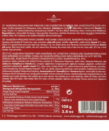 Niederegger Marzipan Pralines Cherry - Pack of 2 (2x108g) | Premium German Confectionery - Buy Online on GoSupps.com