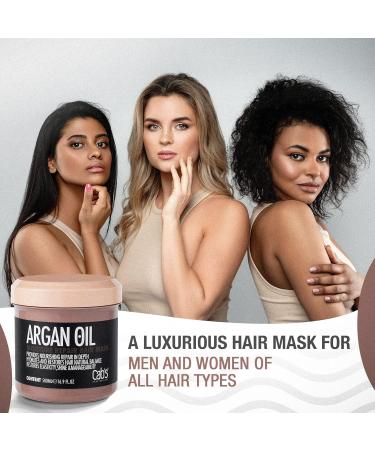 Cab's Moroccan Argan Oil Hair Mask - Deep Conditioning Treatment for Dry Damaged & Color Treated Hair - Sulfate Free - 16.9 Oz (500g) - International Shipping Available - Buy Online on GoSupps.com