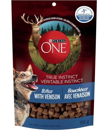 Purina ONE Smartblend True Instinct Natural Dry Dog Food Turkey & Venison 6.8 kg & True Instinct Bites with Venison Natural Dog Treats - 198 g - Buy Online on GoSupps.com