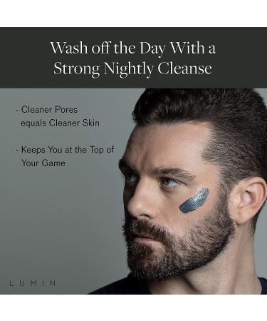 Men's Charcoal Cleanser (2-Pack) - Unclog Pores, Remove Oil, Dirt, and Pollution - Korean Made Grooming for Modern Men - Achieve Smooth, Fresh Face with Lumin - Buy Online on GoSupps.com