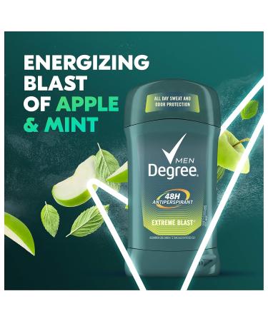 Degree Men Original Antiperspirant Deodorant 48-Hour Odor Protection Extreme Blast Mens Deodorant Stick 2.7 oz 2 Count (Pack of 2) 2.7 Ounce (Pack of 4) - Buy Online on GoSupps.com
