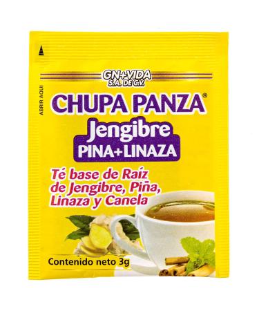 Buy CHUPA Panza Tea - Ginger Pineapple Flaxseed & Cinnamon | 60 Bags - International Shipping Available - Buy Online on GoSupps.com