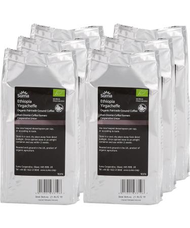  SUMA Suma Fairtrade Ethiopia Organic Ground Coffee 227 g Pack of 6 - Buy Online on GoSupps.com