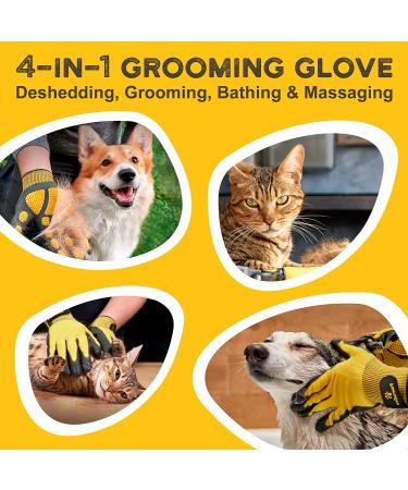 Pat Your Pet Hair Remover Glove - Effective Dog & Cat Brush for Easy Pet Grooming - Buy Online on GoSupps.com