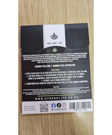 Patchs NMN et resv ratrol - Haute absorption lib ration en 12 heures - Soutient la sant cellulaire anti- ge et vitalit de la peau - Facile utiliser - 30 patchs - Ingr dients naturels - Comme des - Buy Online on GoSupps.com