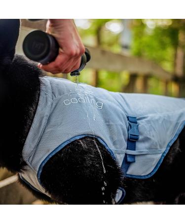 Kurgo Cooling Vest for Dogs - XL Ice Blue Cools Neck & Chest Reflective Material for High Temperatures | Shop Internationally - Buy Online on GoSupps.com