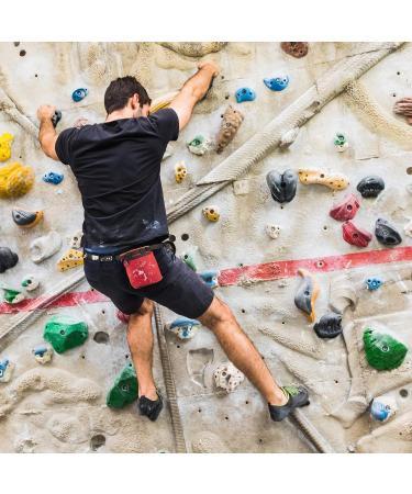 TOPSIDE Chalk Bag for Climbing & Bouldering - Red | Durable Lightweight Perfect for Outdoor Adventures - Buy Online on GoSupps.com