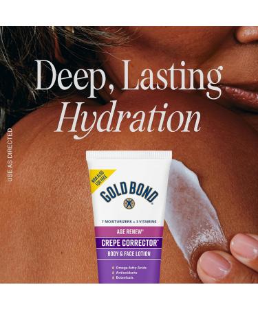 Gold Bond Age Renew Crepe Corrector Body Lotion Replenishing & Smoothing Formula 8 oz. & Age Renew Neck & Chest Firming Cream 2 oz. Clinically Tested Skin Firming Cream - Buy Online on GoSupps.com