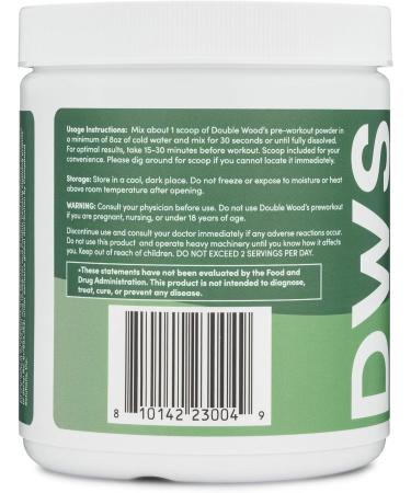 Pre Workout Powder for Men & Women (30 Servings of Caffeine Beta Alanine L-Citrulline Dynamine L-Theanine Taurine Theacrine & More) Preworkout Powder with Scoop by Double Wood (Blue Raspberry) - Buy Online on GoSupps.com