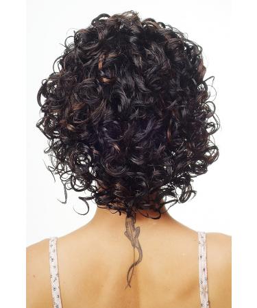 Wig Me Up DW1066-1BH30 Women's Wig - Voluminous Curly Afro Style with Black & Brown Highlights - Shop Internationally! - Buy Online on GoSupps.com