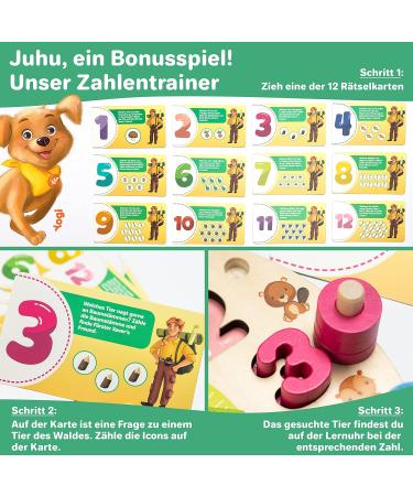 F rster Xaver 2-in-1 Learning Watch | Montessori & Waldorf Toys for 3+ | Educational Wooden Sorting Games - Buy Online on GoSupps.com