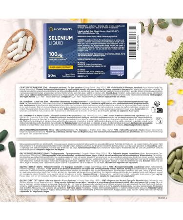 Selenium 100ug | 50ml Liquide V gane | S l nite de Sodium Haute Concentration | Selenium Liquid Drops | Horbaach - Buy Online on GoSupps.com