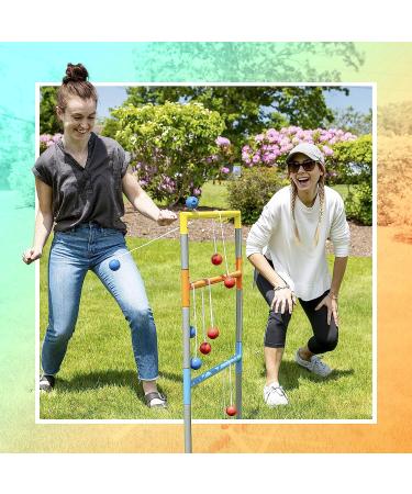 Franklin Sports Replacement Ladderball Bolas - Red/Blue (Set of 6) - Buy Online on GoSupps.com