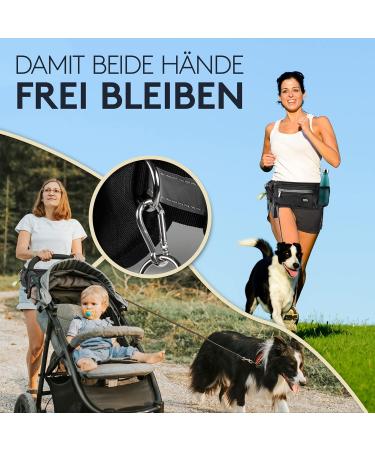 Pawzone Futter Bag for Dogs | Treats & Accessories with Reflector Strap - Black - Buy Online on GoSupps.com