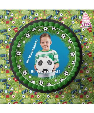 Personalized Football Field Cake Topper - J & M Deco Custom Fondant - 20cm | Unique Birthday Wishes - Buy Online on GoSupps.com