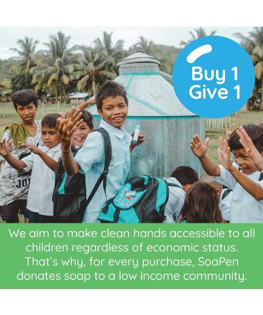 SOAPEN Kids' Roll-On Hand Soap 3-Pack | Fun Colorful Soap Pen | Encourages Proper Handwashing | Fresh Pear, Berry Blast, Tangy Tangerine Scents - Buy Online on GoSupps.com