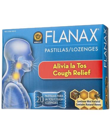 Flanax Cough Relief Throat Lozenges 20 ea (Pack of 8)