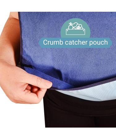 2 Pack Adult Bibs - Reusable Washable Cotton Terry Cloth Aprons for Elderly, Seniors, Disabled | Practical Clothing Protectors - Buy Online on GoSupps.com