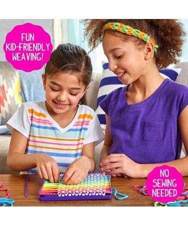 Made By Me Ultimate Weaving Loom Kit - 378 Craft Loops, 25 Projects, 9 Rainbow Colors - DIY Hook & Loop Potholder Kit - Buy Online on GoSupps.com