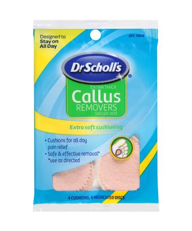 Dr. Scholl's Extra Thick Callus Removers 4 Cushions Ea