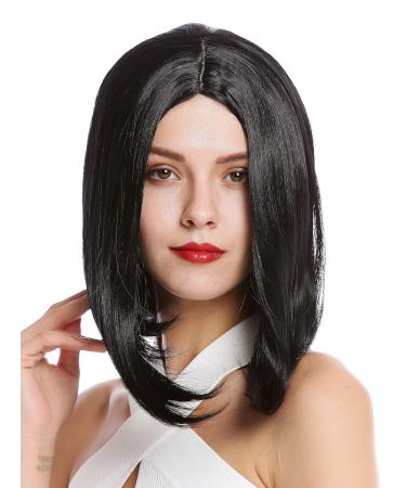 WIG ME UP YZF-4356-1 Long Bob Wig - Shoulder Length Straight Black Ladies Wig with Middle Parting - Buy Internationally - Buy Online on GoSupps.com