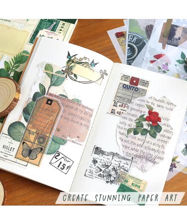 FAYWARE Washi Vintage Stickers and Papers - Botanical Ephemera for Scrapbooking and Journaling | 453 Stickers, 20 Papers | Forest Dreams - Buy Online on GoSupps.com