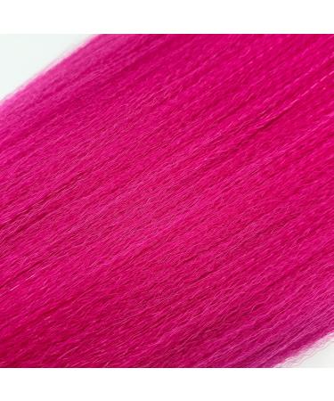 Rose Pink Pre Stretched Box Braid Hair Extension 26 Inch - Pack of 3 - Buy Online on GoSupps.com